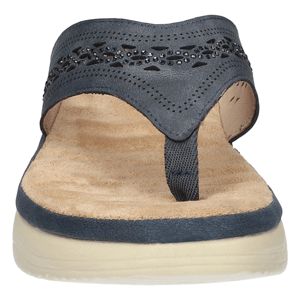 Womens Easy Street Sonny Platform Thong Sandals