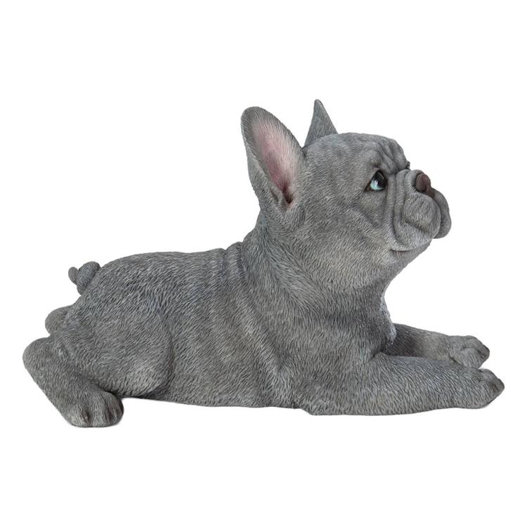 Hi-Line Gift Lying French Bulldog Garden Statue