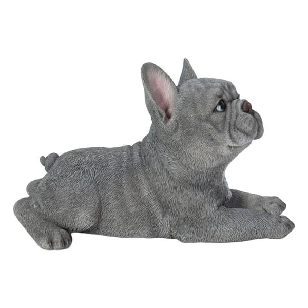 Hi-Line Gift Lying French Bulldog Garden Statue