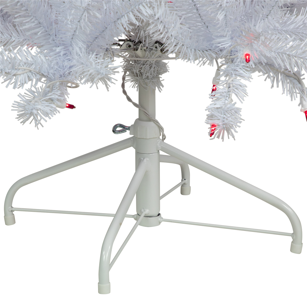 Northlight 6.5ft. Pre-Lit Slim Geneva White Spruce Christmas Tree
