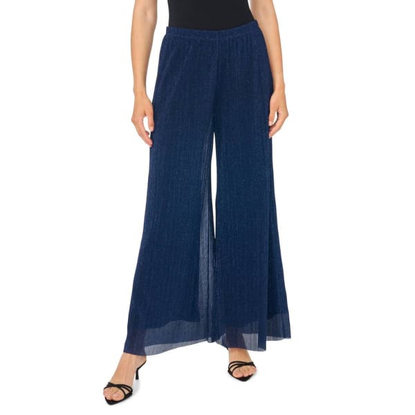 Petite MSK Pull On Mesh Pleated Glitter Palazzo Pants