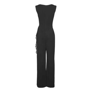 Womens Connected Apparel Sleeveless Asymmetrical Ruffle Jumpsuit - Boscov's