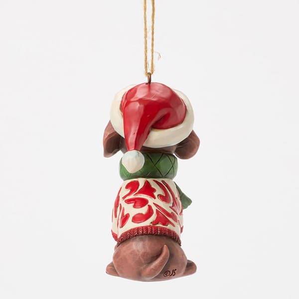 Jim Shore Christmas Dog Dachshund Christmas Ornament
