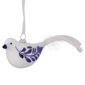 Northlight 6.5in. White & Blue Bird Glass Christmas Ornament - image 2
