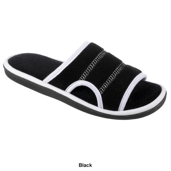 Womens Isotoner Micro Terry Vented Slide Slippers