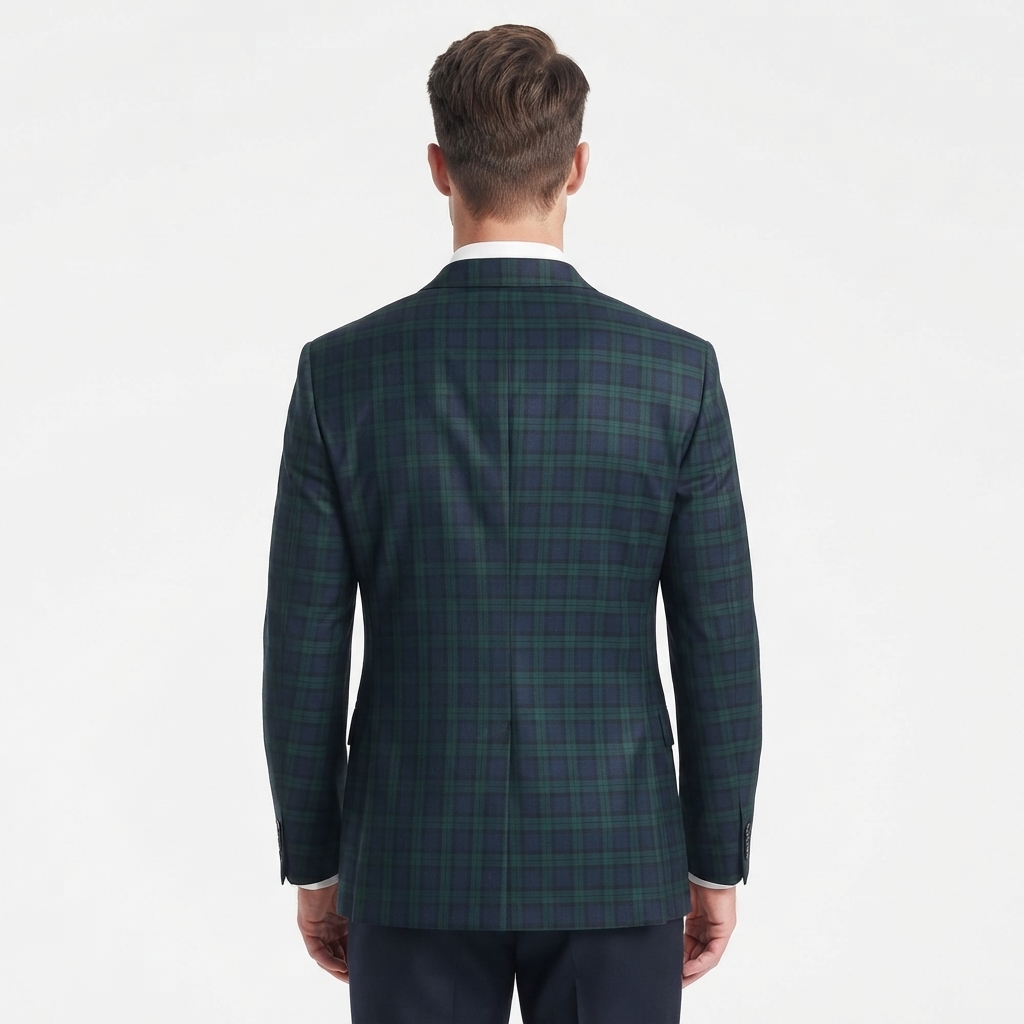 Mens Chaps Blackwatch Plaid Sport Coat