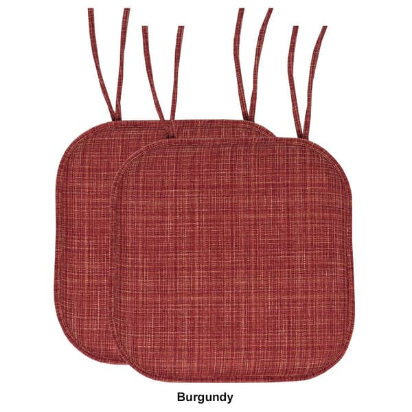 Sweet Home Collection Aria Memory Foam Chair Cushion Pad w/ Ties