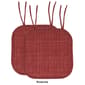 Sweet Home Collection Aria Memory Foam Chair Cushion Pad w/ Ties - image 6
