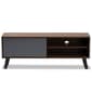 Baxton Studio Mallory Two-Tone Walnut Brown Finish Wood TV Stand - image 3
