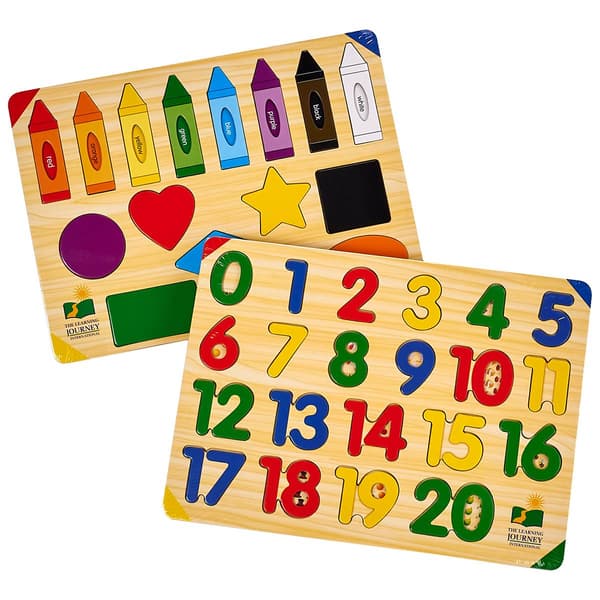 The Learning Journey Lift & Learn 123/Colors & Shapes Puzzles