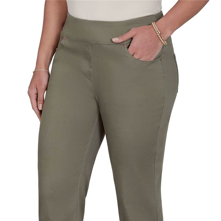 Petite Ruby Rd. Sedona Escape Pleated Hem Denim Ankle Pants