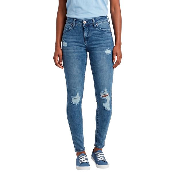 Juniors YMI® Wanna Betta Butt 1 Button Mid Rise Skinny Jeans
