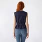 Juniors Love Tree Tie Front Denim Vest - image 2