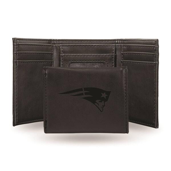 Mens NFL New England Patriots Faux Leather Trifold Wallet - image 