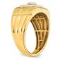 Mens Gentlemen&#8217;s Classics&#8482; 14kt. Yellow Gold Onyx Greek Key Ring - image 6