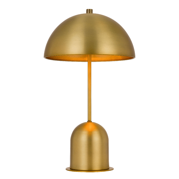 HomeRoots 20in. Antiqued Brass Novelty Desk Lamp with Dome Shade