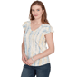 Petite Skye’s the Limit Sunny Blue Skies Ruffle Tie Dye Tee - image 3
