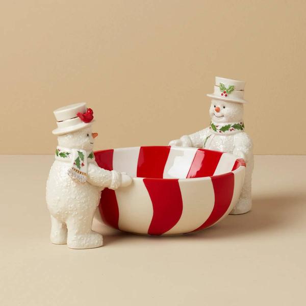 Lenox(R) Snowman Happy Holly Days Treat Bowl - image 