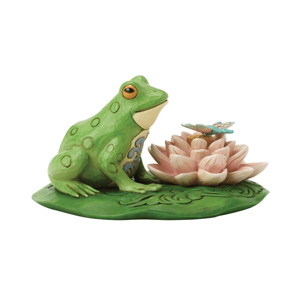 Jim Shore Heartwood Creek Frog on Lilypad Figurine Figuri