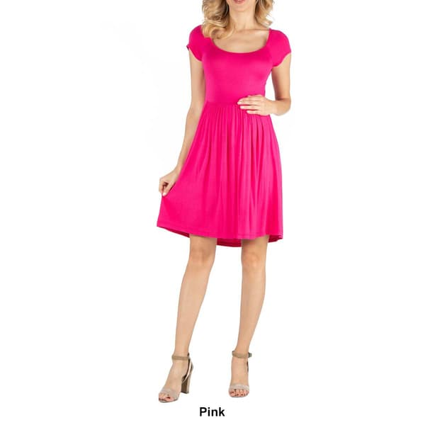 Plus Size 24/7 Comfort Apparel Babydoll Maternity Dress