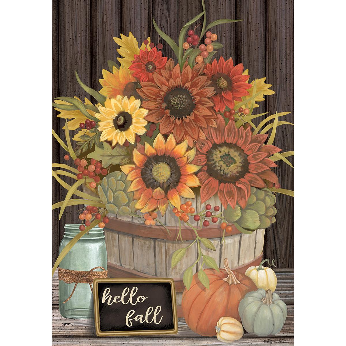 Briarwood Lane Hello Fall Floral Garden Flag