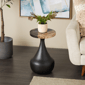 9th & Pike® Contemporary Black Teak Wood Accent Table - image 2