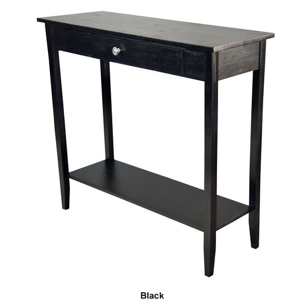 Casual Contemporary Living Acacia Console Table w/ Bottom Shelf