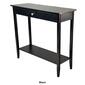 Casual Contemporary Living Acacia Console Table w/ Bottom Shelf - image 6