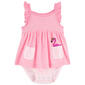 Baby Girl &#40;NB-24M&#41; Carters&#40;R&#41; Stripe w/ Flamingo Pocket Sunsuit - image 1