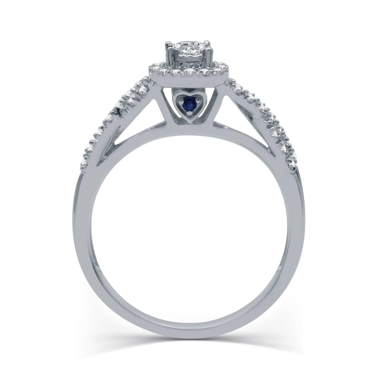 Loveblooms™ Sterling Silver 3/8ctw. Diamond Bridal Set