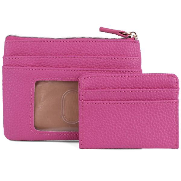 Womens Buxton Large Solid ID Coin Wallet