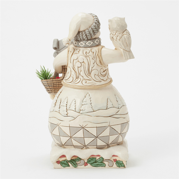 Jim Shore Heartwood Creek White Woodland Snowman Figurine