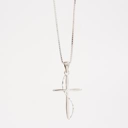 Sterling Silver & Cubic Zirconia Accent Cross Necklace