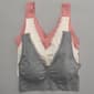 Plus Size Laura Ashley(R) 3pk. Lace Trim Bralettes - LS4163-3PKAJ - image 1