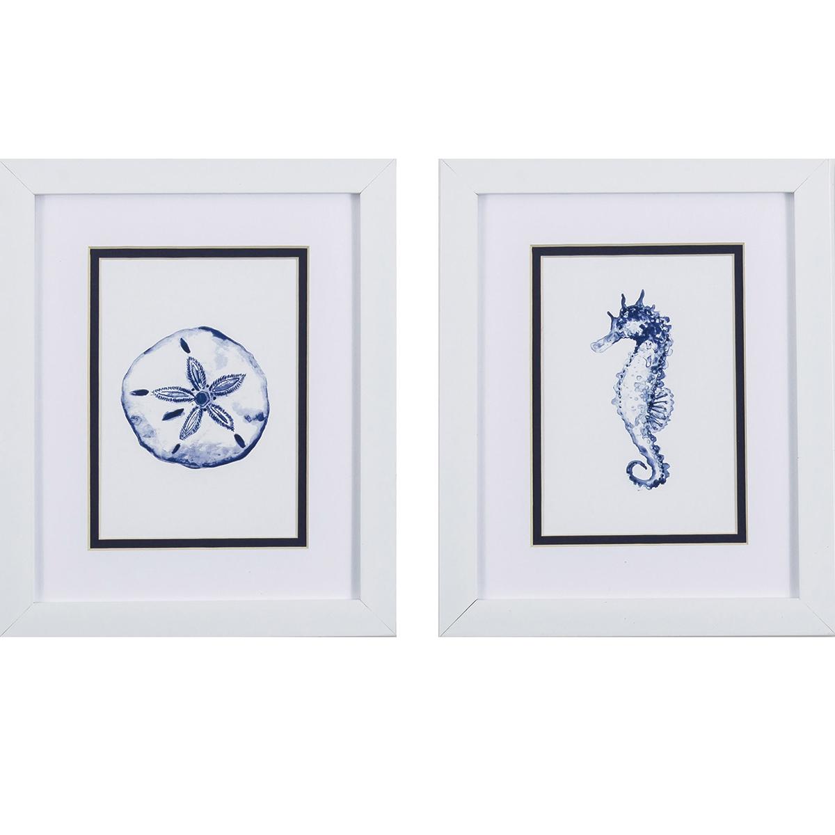 Paragon 2pc. Sand Dollar Seahorse Wall Art Set