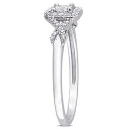 Diamond Classics™ 10kt. White Gold 1/3ctw. Diamond Crossover Ring