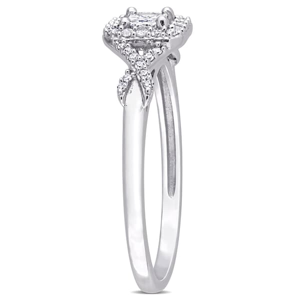 Diamond Classics&#8482; 10kt. White Gold 1/3ctw. Diamond Crossover Ring