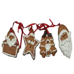 Northlight Seasonal Gingerbread Christmas Ornaments - Set of 4