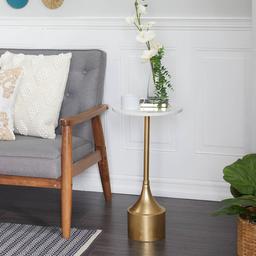 9th & Pike® Gold-Tone Metal Contemporary Accent Table