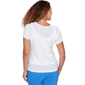 Petite Hearts of Palm Smooth Sailing Wavy Stripe Blouse - image 2