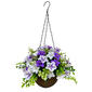 Life-Like Purple Mix in Hanging Plastic Basket - image 1