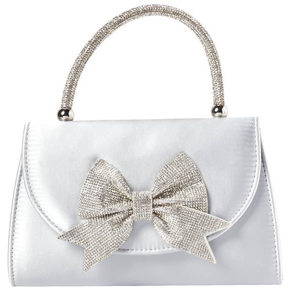 D''Margeaux Rhinestone Bow Clutch - image 