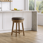 HH2 Home Raine Wood Backless Adjustable Height Swivel Stool - image 8
