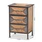 Baxton Studio Laurel Oak Brown Finished Wood 3-Drawer Nightstand - image 8