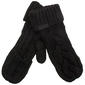 Womens DKNY Solid Cable Knit Mittens - image 1
