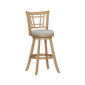 HH2 Home Fairfox Natural Wood Bar Height Swivel Stool - image 2