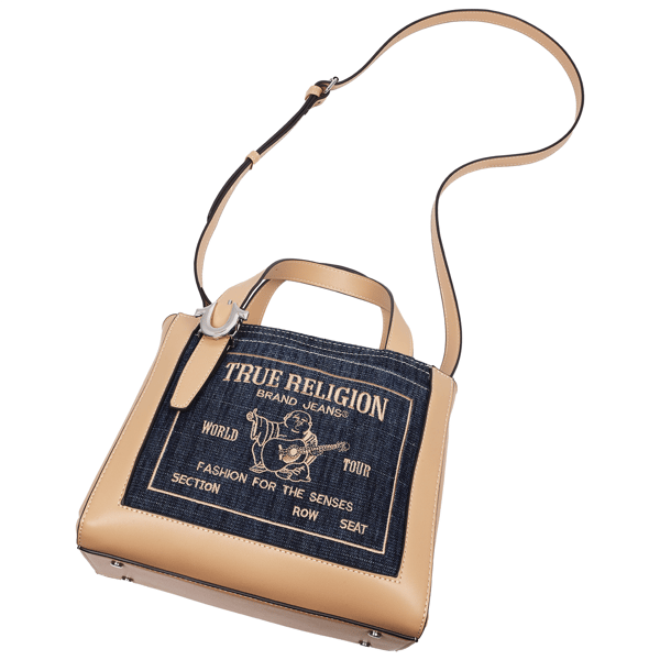 True Religion Arvin Buddha Motif Crossbody Tote