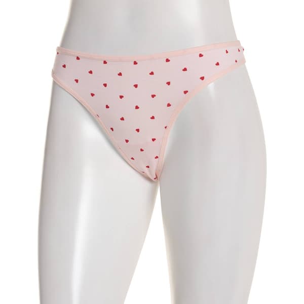 Juniors Rene Rofe&#40;R&#41; Cotton Spandex Thong Panties 12206-6404P - image 