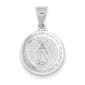 Unisex Gold Classics&#40;tm&#41; 14kt. White Gold Mary Circle Pendant - image 1