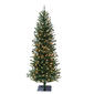 Puleo International Pre-Lit 6ft. Fir Pine Cones Christmas Tree - image 1